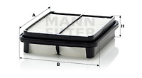 Luftfilter MANN-FILTER C 2337