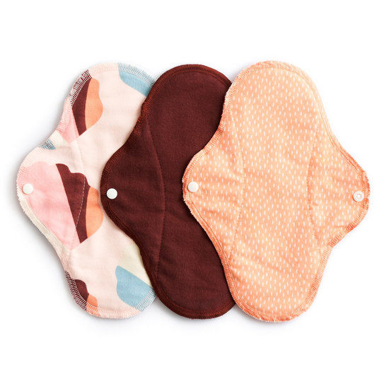 Imse Ekologiska Tygbindor Classic dag/normal, 3-pack Orange Sprinkle