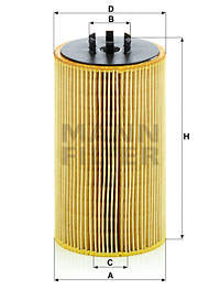 Oljefilter MANN-FILTER HU 13 125/3 x