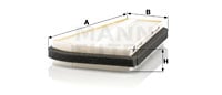 Kupéfilter MANN-FILTER CU 17 003