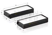 Kupéfilter MANN-FILTER CU 2542-2