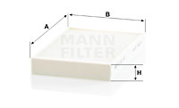 Kupéfilter MANN-FILTER CU 22 016