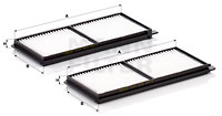 Kupéfilter MANN-FILTER CU 23 001-2