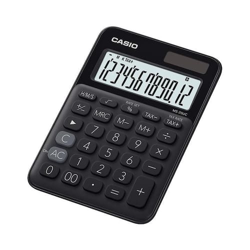 Casio Bordsräknare MS-20UC Svart