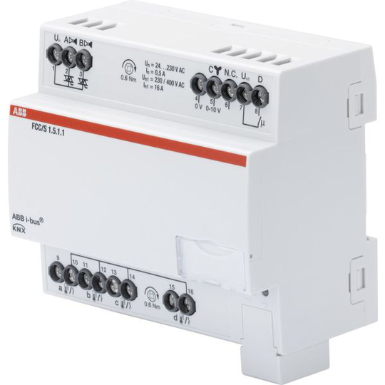 ABB 2CDG110234R0011 Fan Coil-kontroller 0-10V, 2 st ventil för motorutgångar PWM Manuell omkopplare: Nej