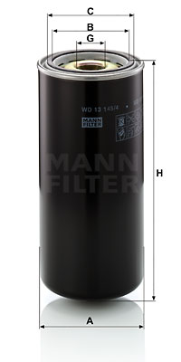 Oljefilter MANN-FILTER WD 13 145/4