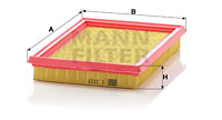 Luftfilter MANN-FILTER C 2329