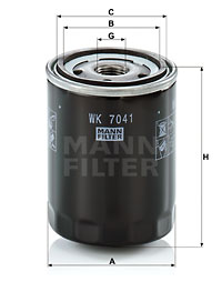 Bränslefilter MANN-FILTER WK 7041