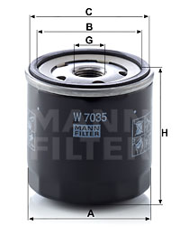 Oljefilter MANN-FILTER W 7035