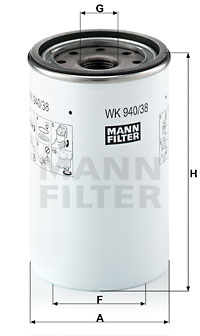 Bränslefilter MANN-FILTER WK 940/38 x