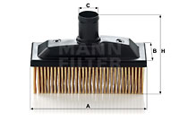 Filter, vevhusventilation MANN-FILTER C 118