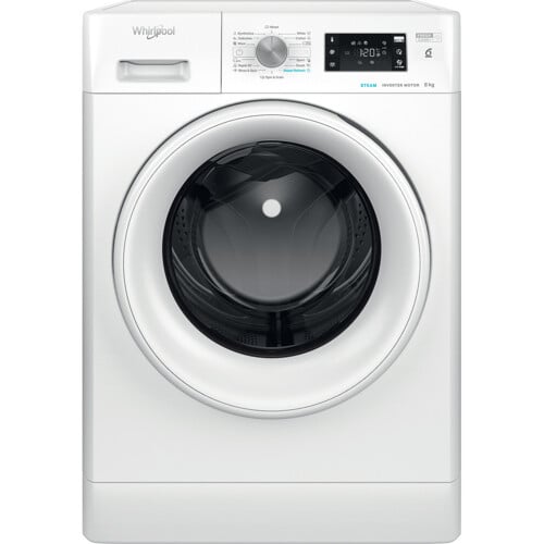 Whirlpool Ffb 8638 Wv Eu Steamcare & 8 Kg Frontmat. Tvättmaskiner - Vit