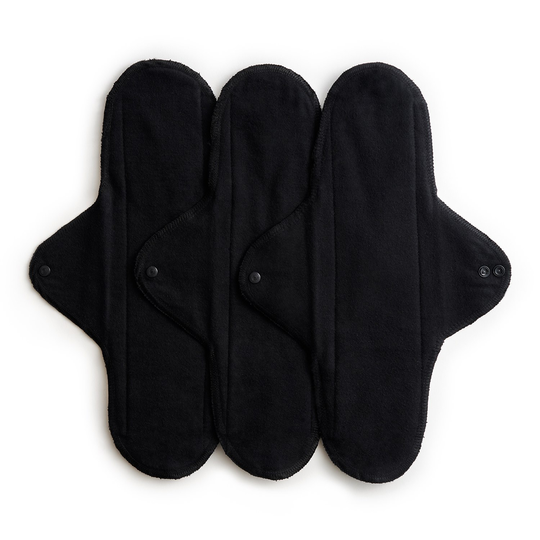 Imse Ekologiska Tygbindor Classic natt, 3-pack Black