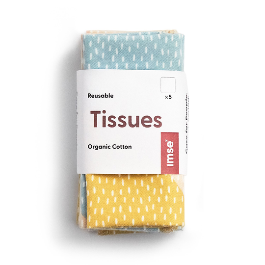 Imse Tvättbara Näsdukar - Blue Sprinkle, 5-pack