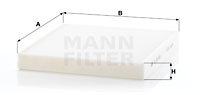 Kupéfilter MANN-FILTER CU 26 009