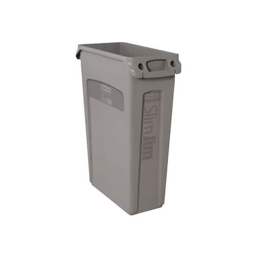 Rubbermaid Commercial Products Papperskorg Slim Jim, grå, 87 liter