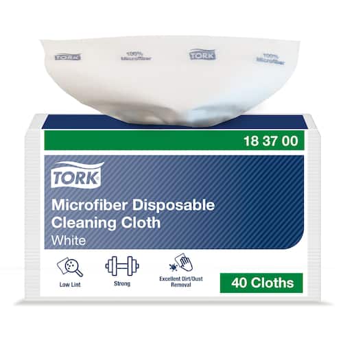 Tork Mikrofiberduk engångs vit