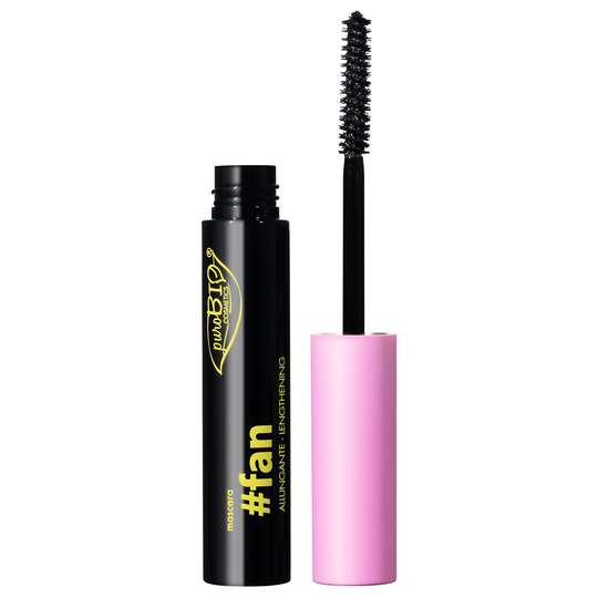 puroBIO Cosmetics Mascara #FAN Lengthening Black, 8 ml