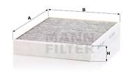 Kupéfilter MANN-FILTER CUK 2847/1