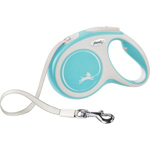 Koppel Flexi New Comfort Band M 5 m Ljusblå