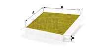 Kupéfilter MANN-FILTER FP 3461/1
