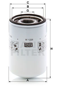 Filter, drifthydraulik MANN-FILTER W 1226
