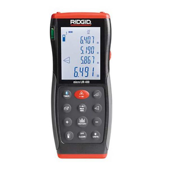 Ridgid LM-400 Avståndsmätare med överlagring via Bluetooth