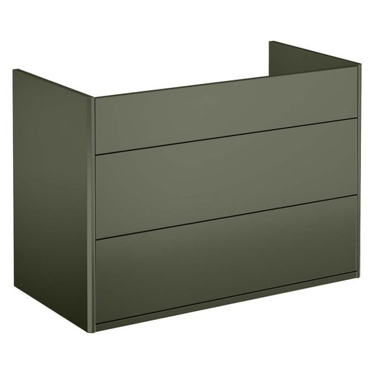 Gustavsberg Graphic Kommod grön, 80 cm Utan tvättställ