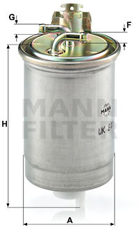Bränslefilter MANN-FILTER WK 841