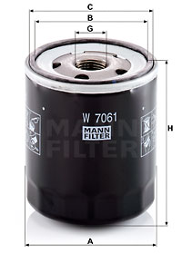 Oljefilter MANN-FILTER W 7061