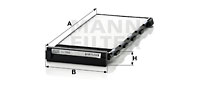Kupéfilter MANN-FILTER CU 2808-2