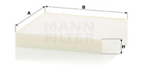 Kupéfilter MANN-FILTER CU 18 009