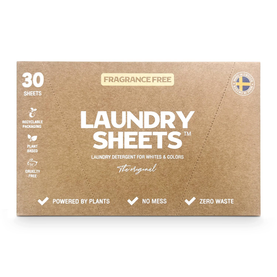 Laundry Sheets Tvättark Fragrance Free, 30 st