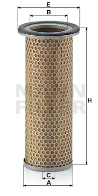 Sekundärluftfilter MANN-FILTER C 1281