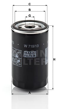 Oljefilter MANN-FILTER W 719/13