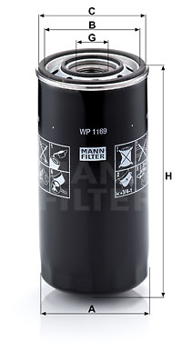 Oljefilter MANN-FILTER WP 1169