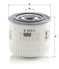 Oljefilter MANN-FILTER W 913/1