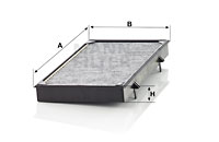Kupéfilter MANN-FILTER CUK 3454