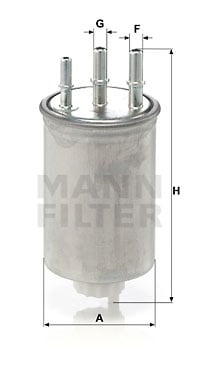 Bränslefilter MANN-FILTER WK 829/6