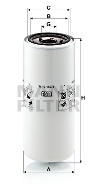Oljefilter MANN-FILTER W 13 150/1