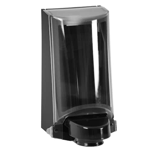 Sterisol Dispenser för tvål, Ecoline, transparent hölje, monterbar, 0,7 l, svart