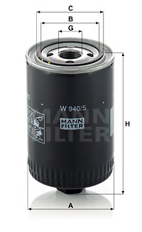 Oljefilter MANN-FILTER W 940/5