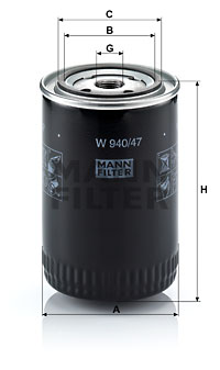 Oljefilter MANN-FILTER W 940/47