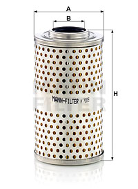 Filter, drifthydraulik MANN-FILTER H 7008 x