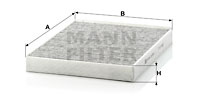 Kupéfilter MANN-FILTER CUK 2842