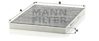 Kupéfilter MANN-FILTER CUK 3142