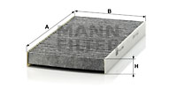 Kupéfilter MANN-FILTER CUK 2956