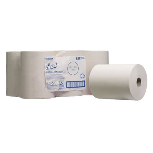 Scott® Handduk 165m 1 lager, 200 mm, vit