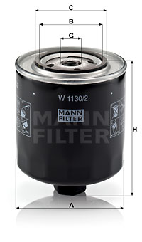 Oljefilter MANN-FILTER W 1130/2