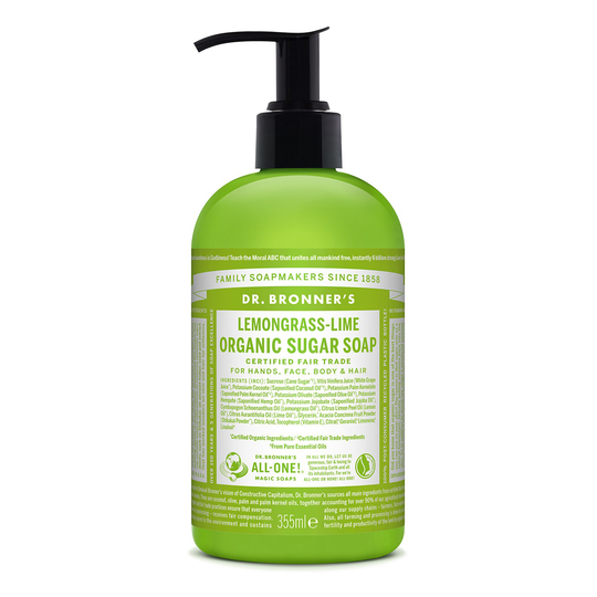 Dr. Bronner’s Organic Sugar Soap Lemongrass-Lime 355 ml
